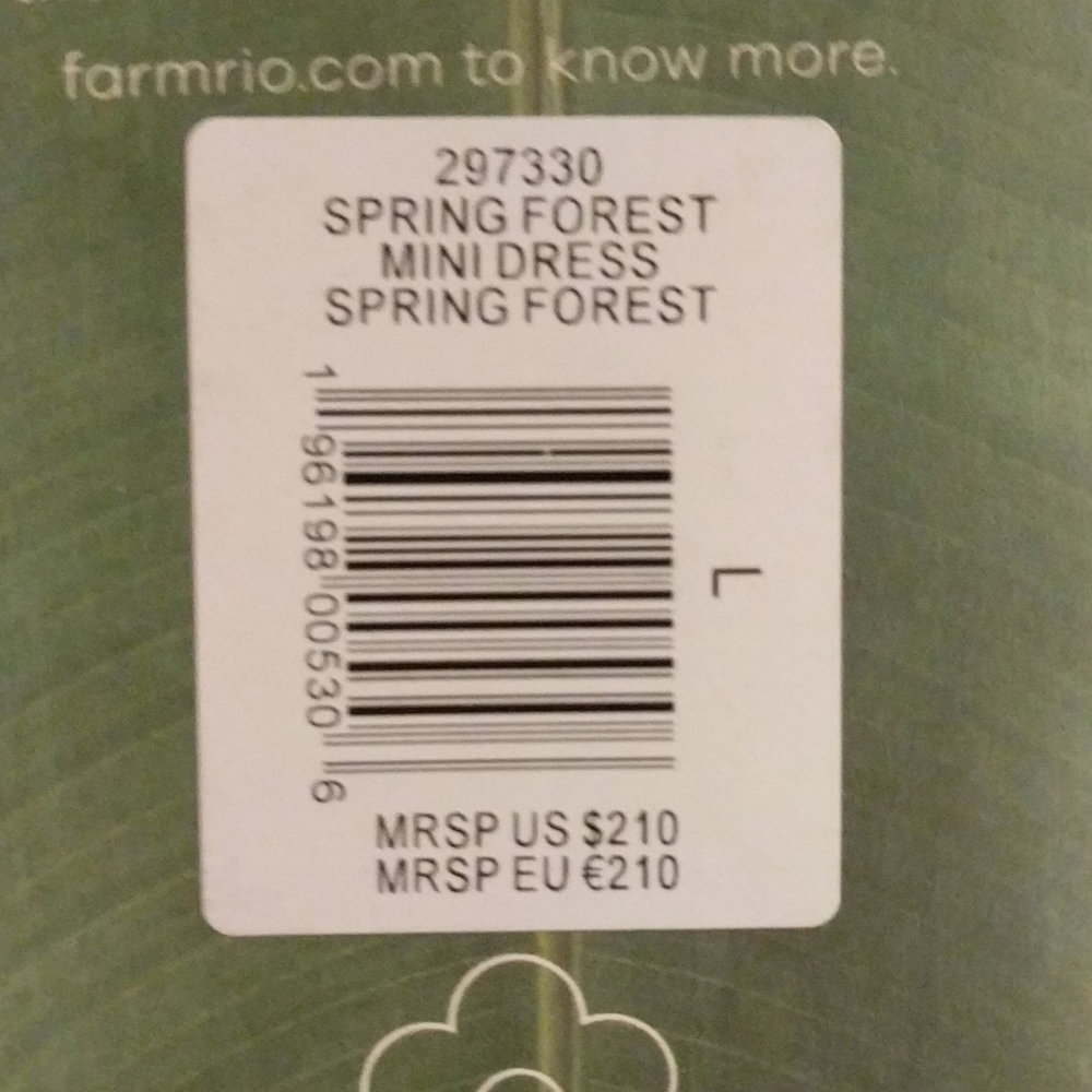 Farm Rio spring forest mini dress - Picture 7 of 7